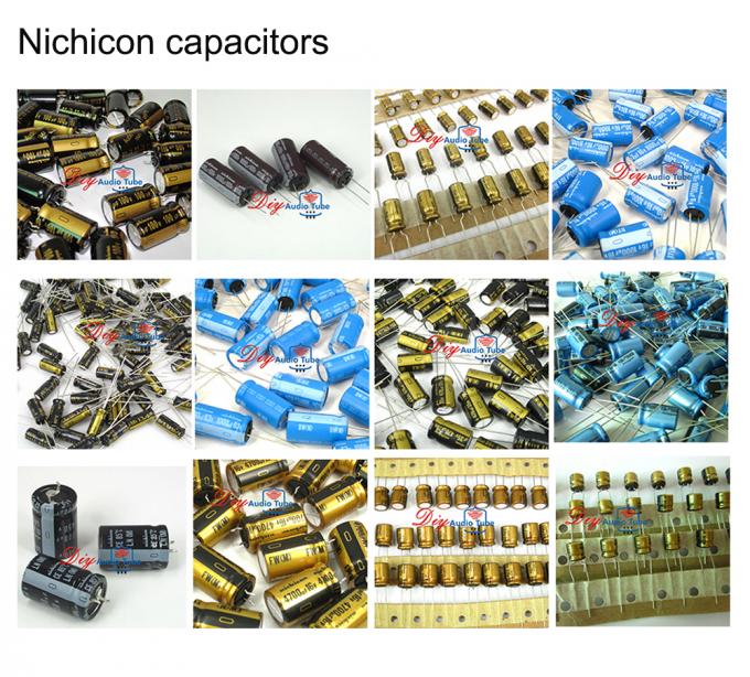 Os capacitores eletrolíticos audio prateiam os capacitores DE ALTA FIDELIDADE dos capacitores de mica 190PF 500V DIY